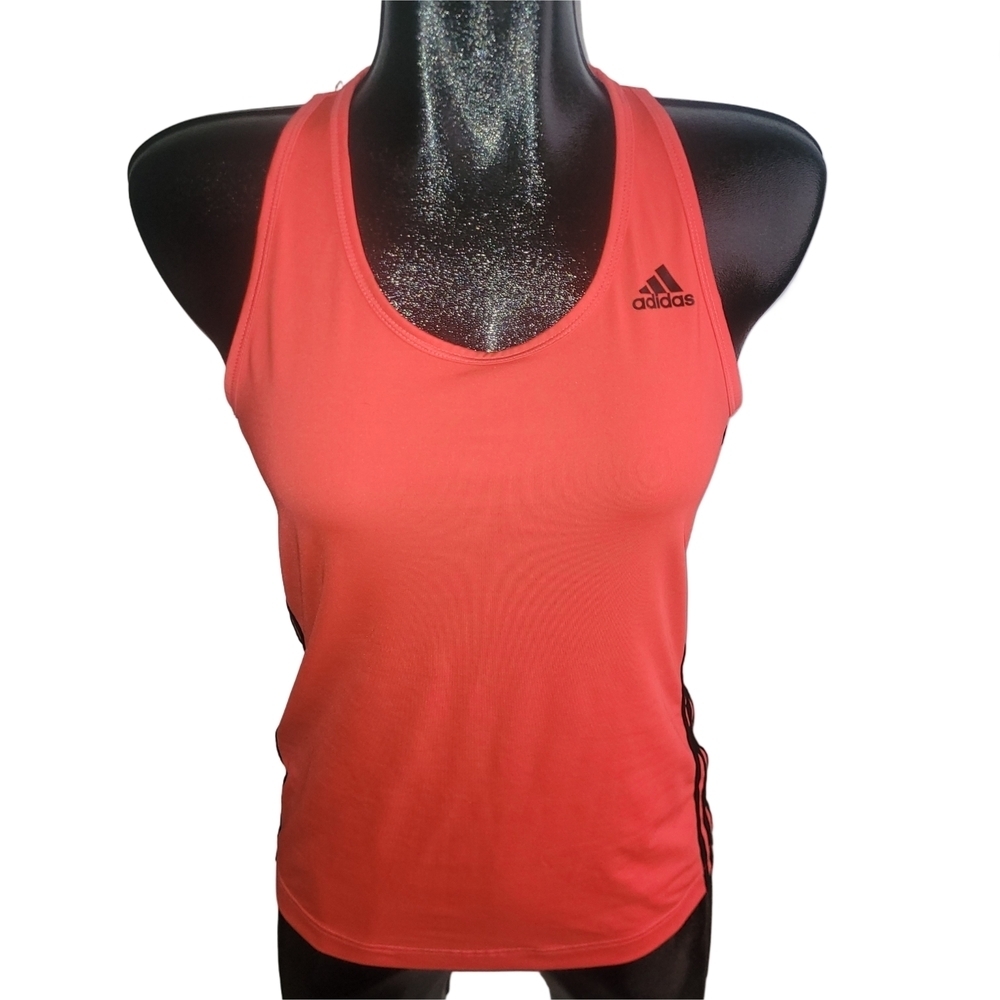 Adidas Climalite Racerback Activewear Tank Top Salmon Color Size Small